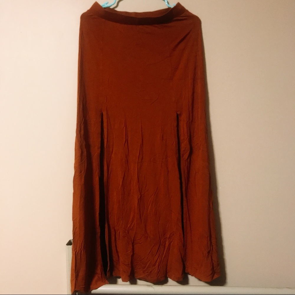 F21 maxi jersey skirt